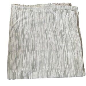 DKNY Full/Queen Duvet Cover Light Gray White Neutral‎ 100% Cotton Buttons 88x92